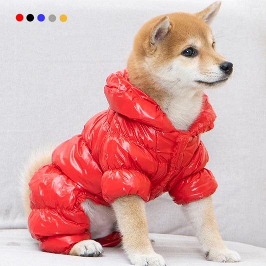 Winter Pet Dog Clothes Super Warm Down Jacket For Small Dogs Waterproof Pets Coat Cotton Hoodies For Chihuahua Puppy Clothing