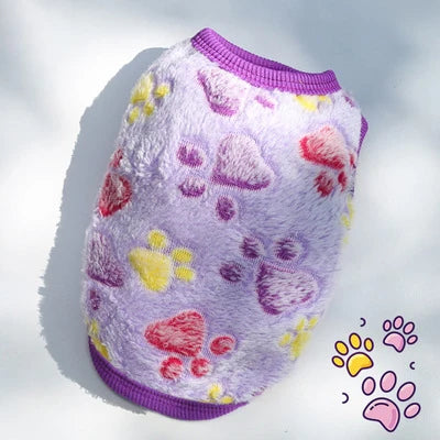 Cozy Fleece Winter Vest for Small Cats