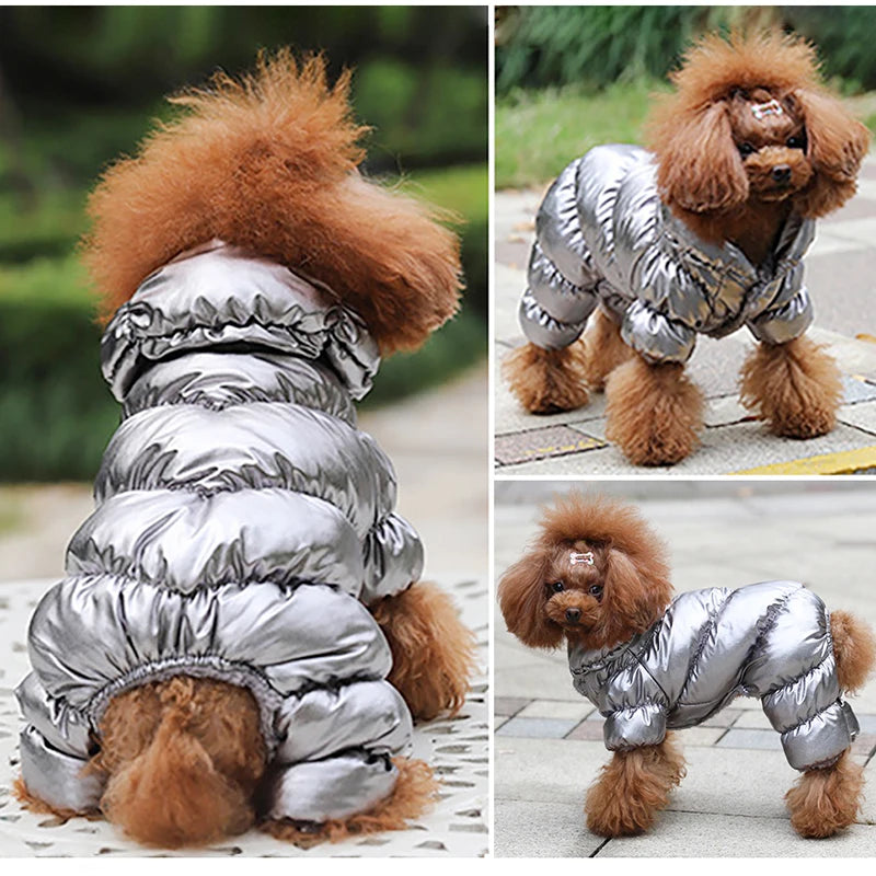 Winter Pet Dog Clothes Super Warm Down Jacket For Small Dogs Waterproof Pets Coat Cotton Hoodies For Chihuahua Puppy Clothing