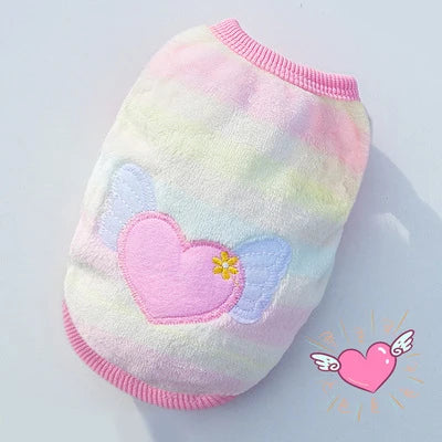 Cozy Fleece Winter Vest for Small Cats