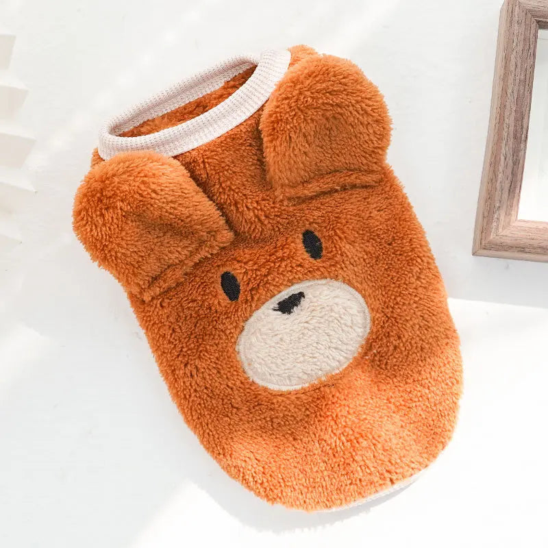 Cozy Fleece Winter Vest for Small Cats