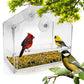 Clear Glass Window Bird Feeder