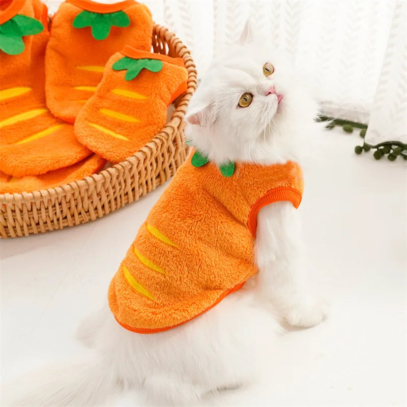 Cozy Fleece Winter Vest for Small Cats