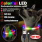 Led Pet Collar Dog Colorful Light-Up Collar Free Cut Night Light Dog Walking Lights Flashing Neck Scarf Usb Charging
