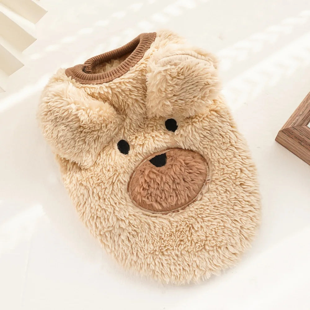 Cozy Fleece Winter Vest for Small Cats