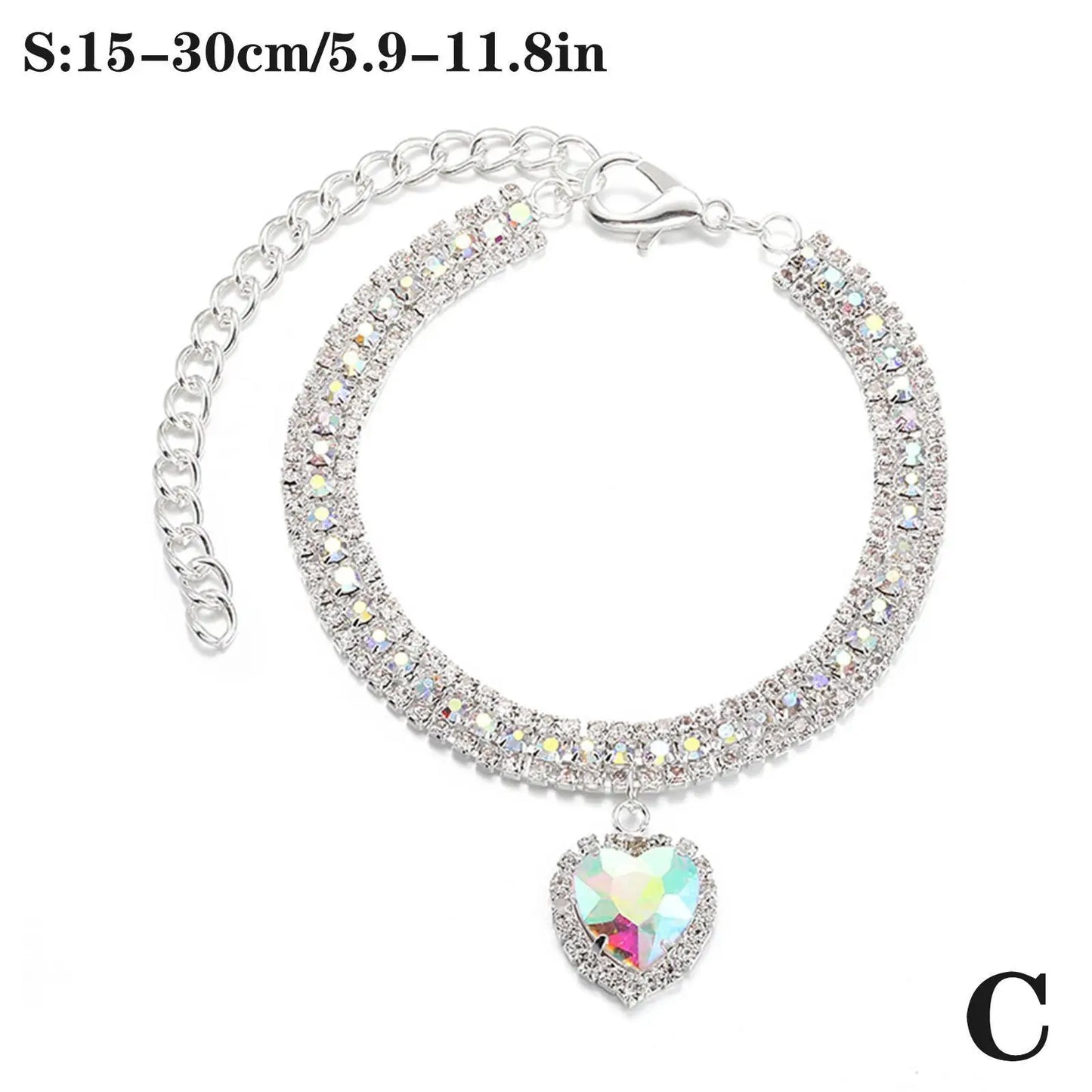 Crystal Pendant Pet Collar