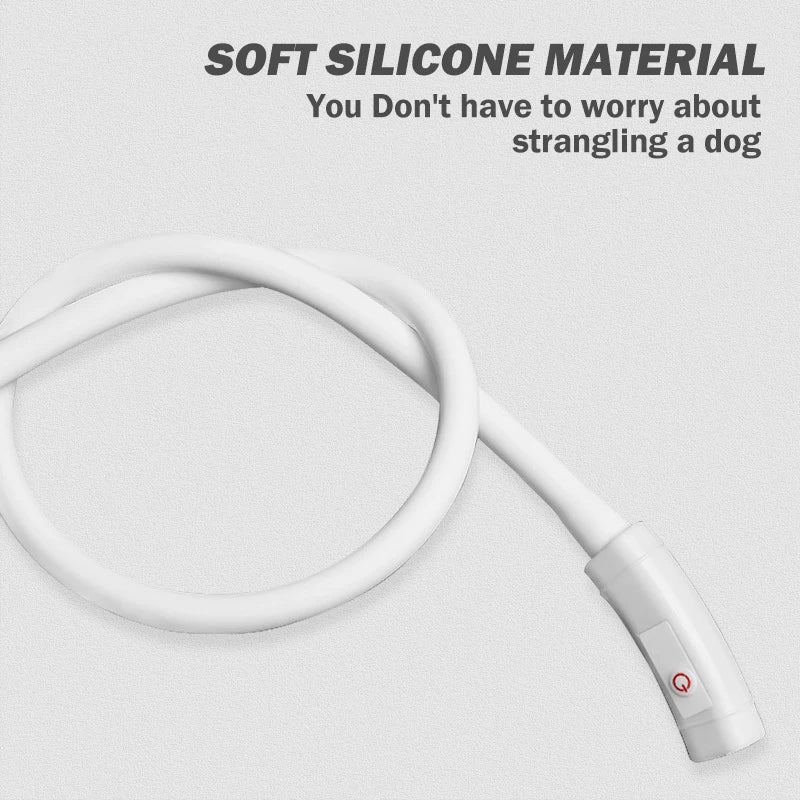 Led Pet Collar Dog Colorful Light-Up Collar Free Cut Night Light Dog Walking Lights Flashing Neck Scarf Usb Charging